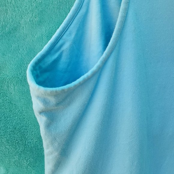 Vintage Nordstrom intimates baby blue tank with built-in bra Size M - Picture 5 of 5